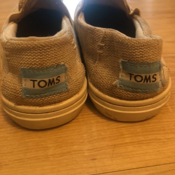 Girls burlap toms slip on sneakers - Picture 4 of 5